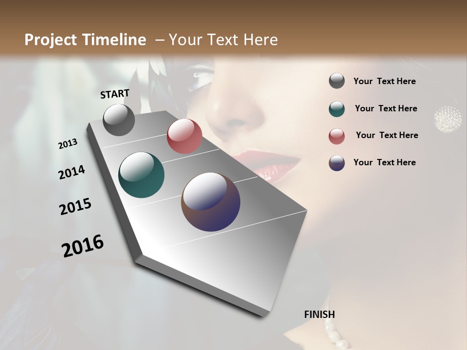 Retro Woman PowerPoint Template