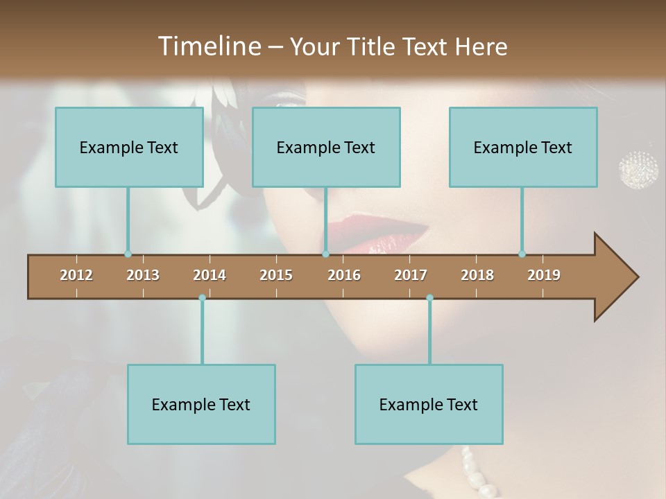 Retro Woman PowerPoint Template