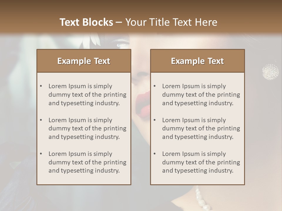 Retro Woman PowerPoint Template