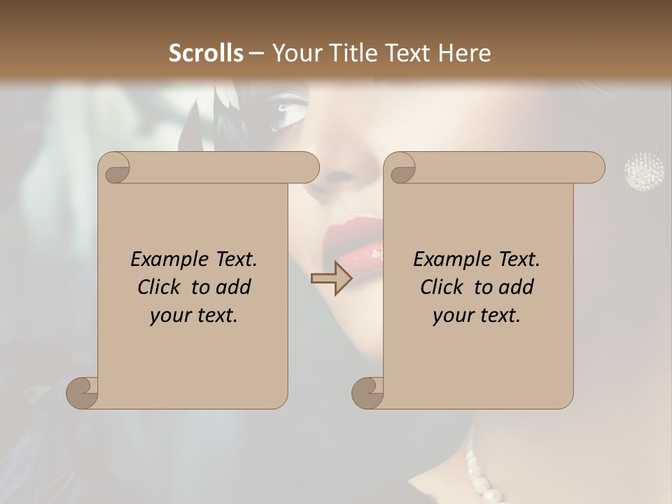 Retro Woman PowerPoint Template