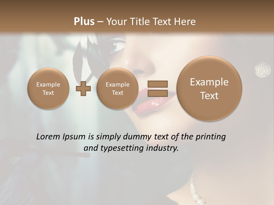 Retro Woman PowerPoint Template