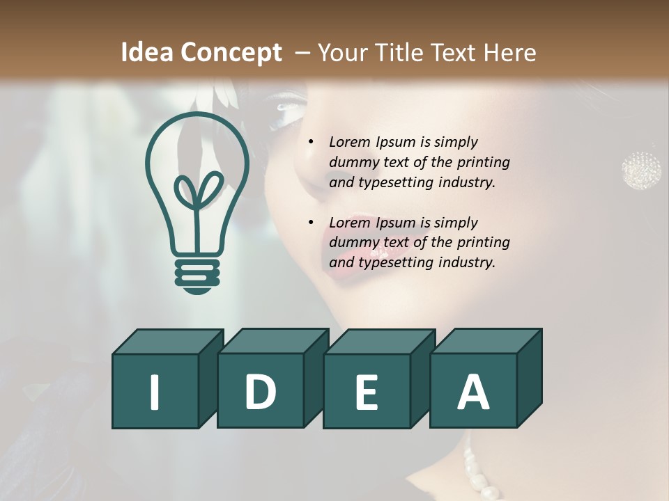 Retro Woman PowerPoint Template