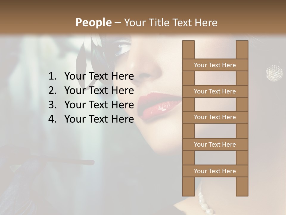 Retro Woman PowerPoint Template