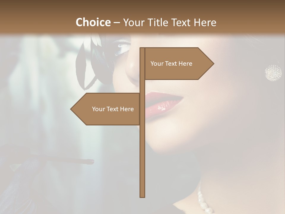 Retro Woman PowerPoint Template