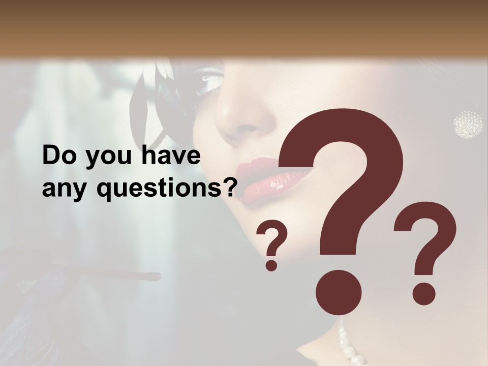 Retro Woman PowerPoint Template