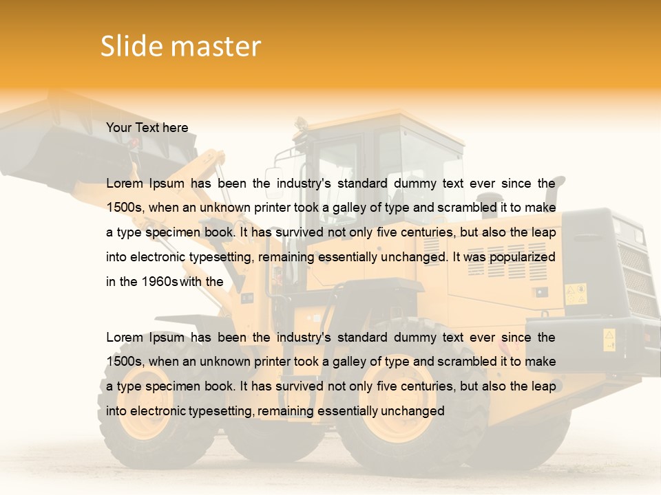 Machinery Equipment PowerPoint Template