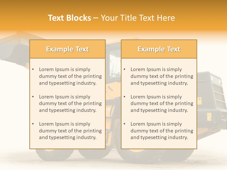 Machinery Equipment PowerPoint Template