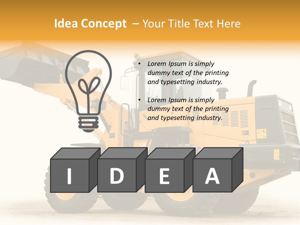 Machinery Equipment PowerPoint Template