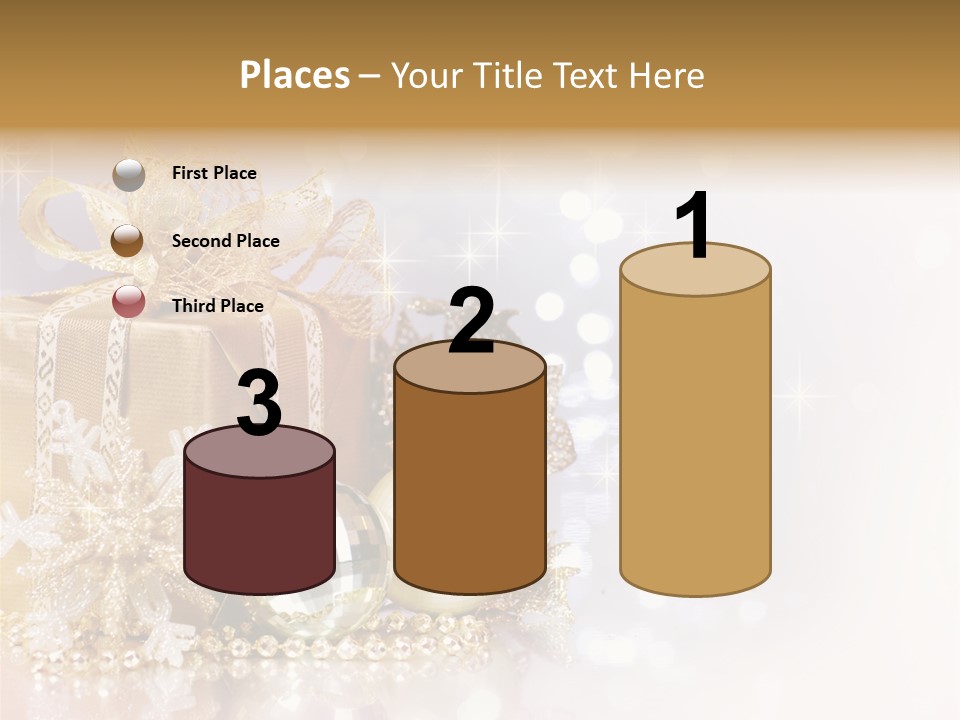 Gold Blur Celebration PowerPoint Template