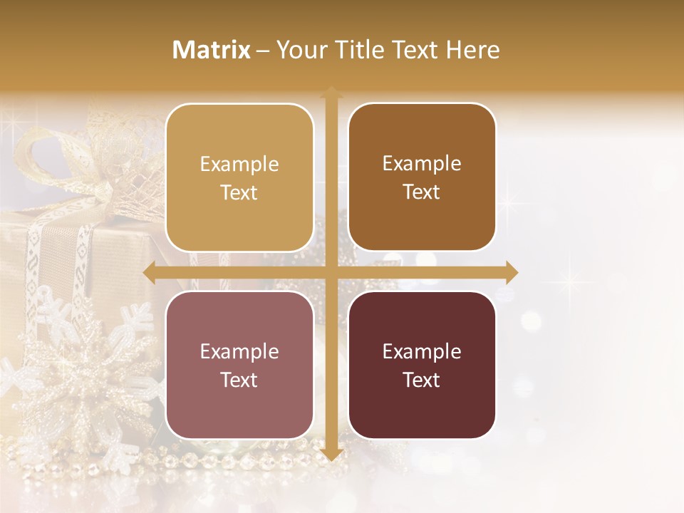 Gold Blur Celebration PowerPoint Template