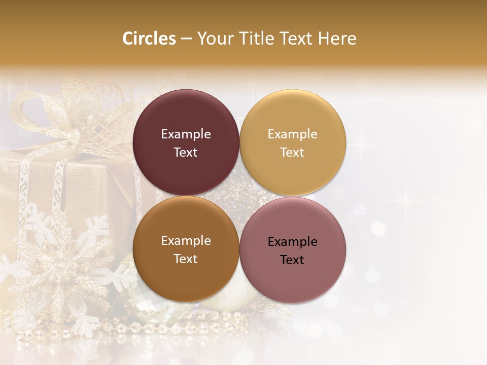 Gold Blur Celebration PowerPoint Template