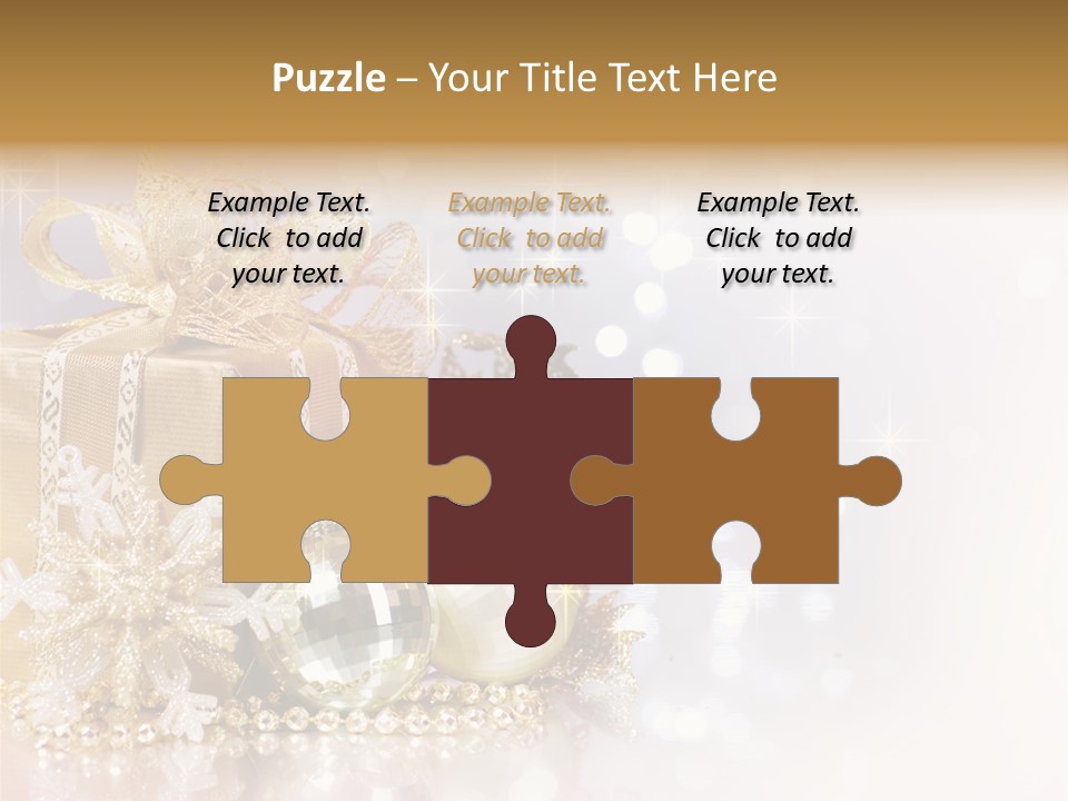 Gold Blur Celebration PowerPoint Template