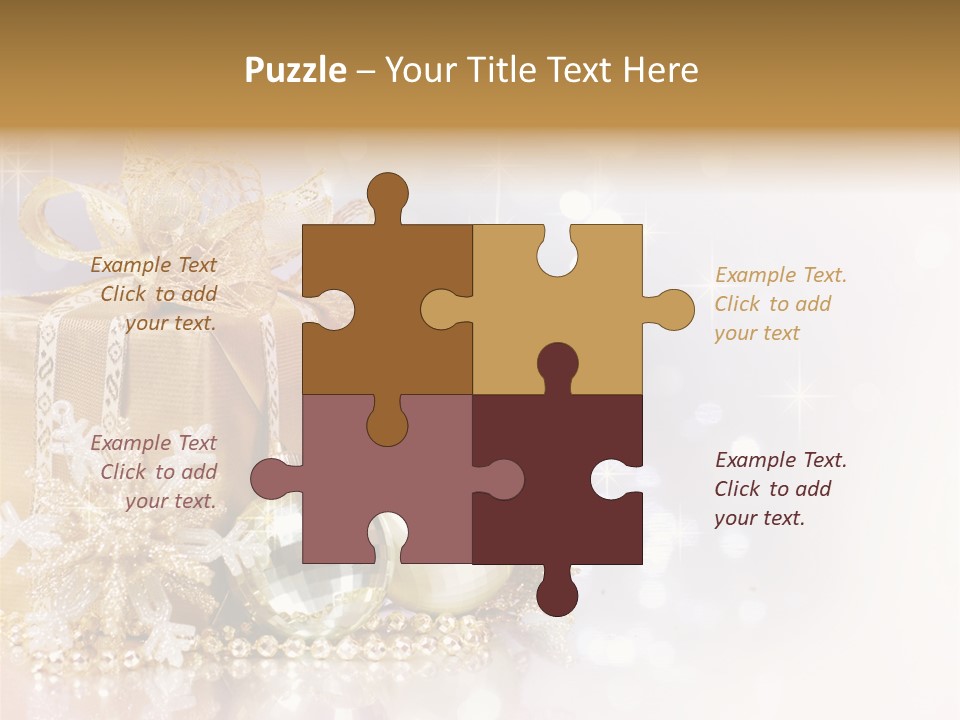 Gold Blur Celebration PowerPoint Template