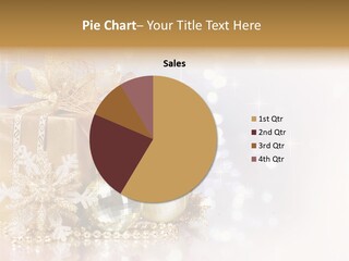 Gold Blur Celebration PowerPoint Template