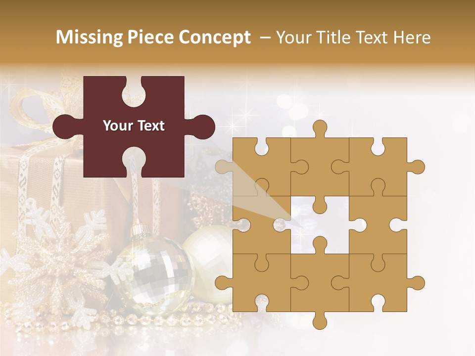 Gold Blur Celebration PowerPoint Template