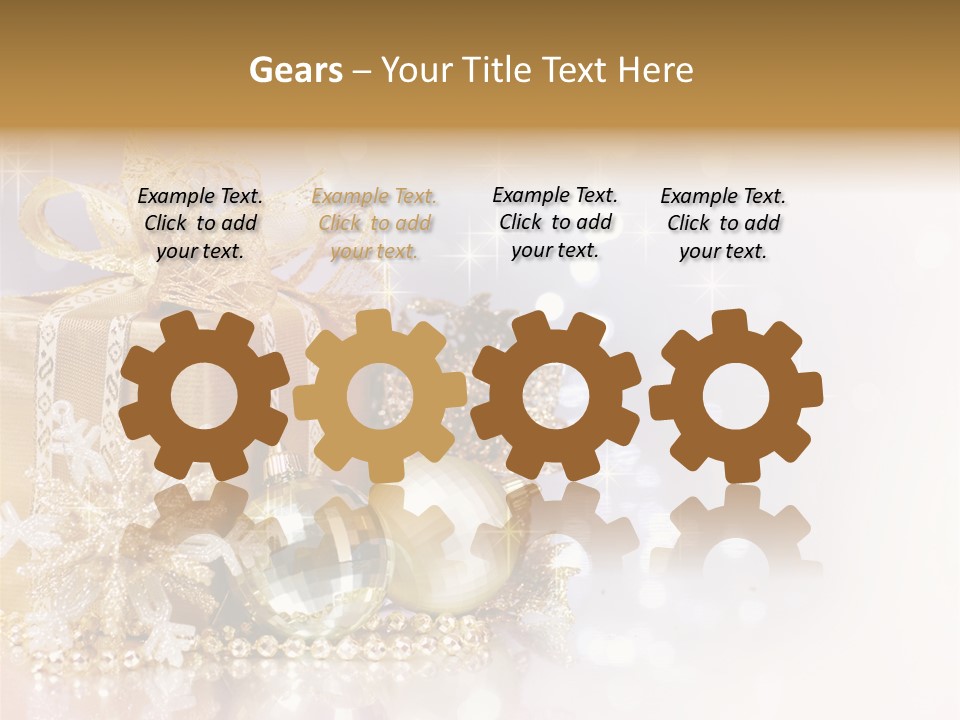 Gold Blur Celebration PowerPoint Template