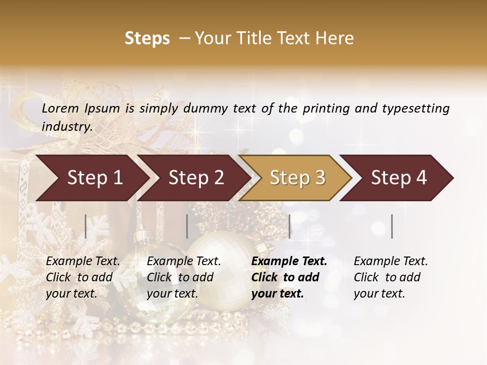 Gold Blur Celebration PowerPoint Template