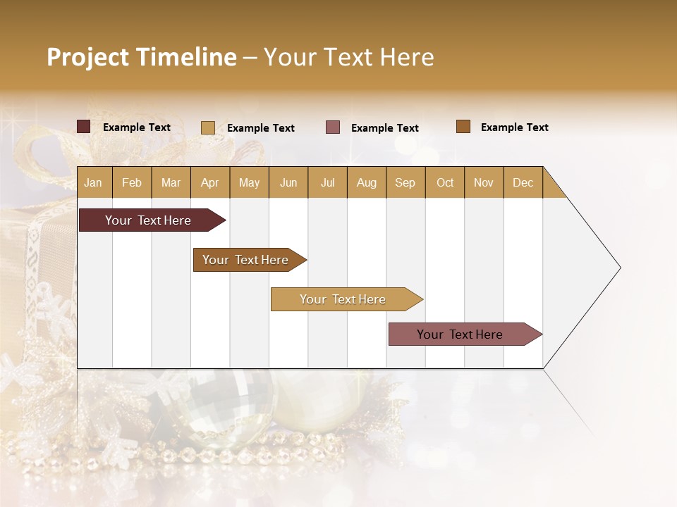 Gold Blur Celebration PowerPoint Template