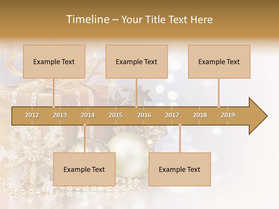 Gold Blur Celebration PowerPoint Template