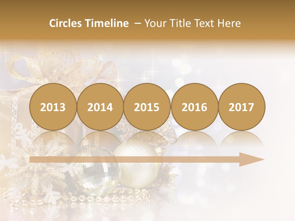 Gold Blur Celebration PowerPoint Template