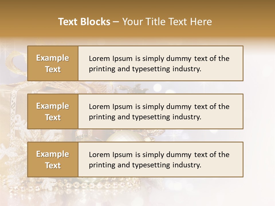 Gold Blur Celebration PowerPoint Template