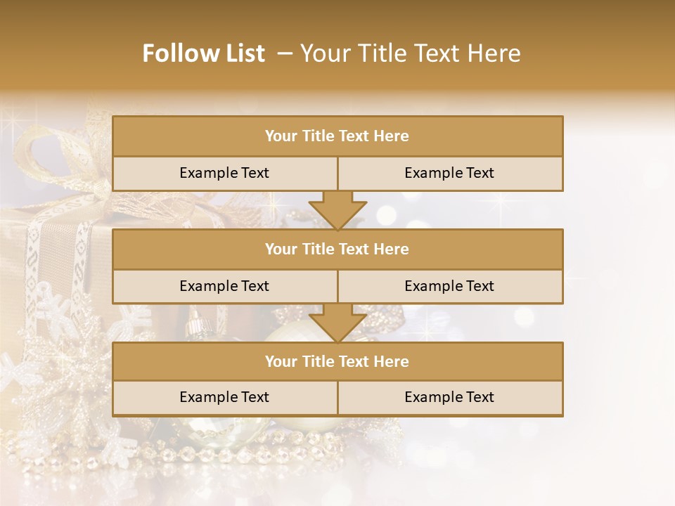 Gold Blur Celebration PowerPoint Template