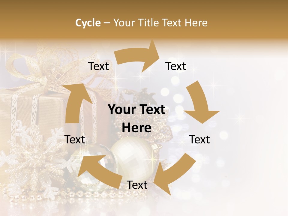 Gold Blur Celebration PowerPoint Template