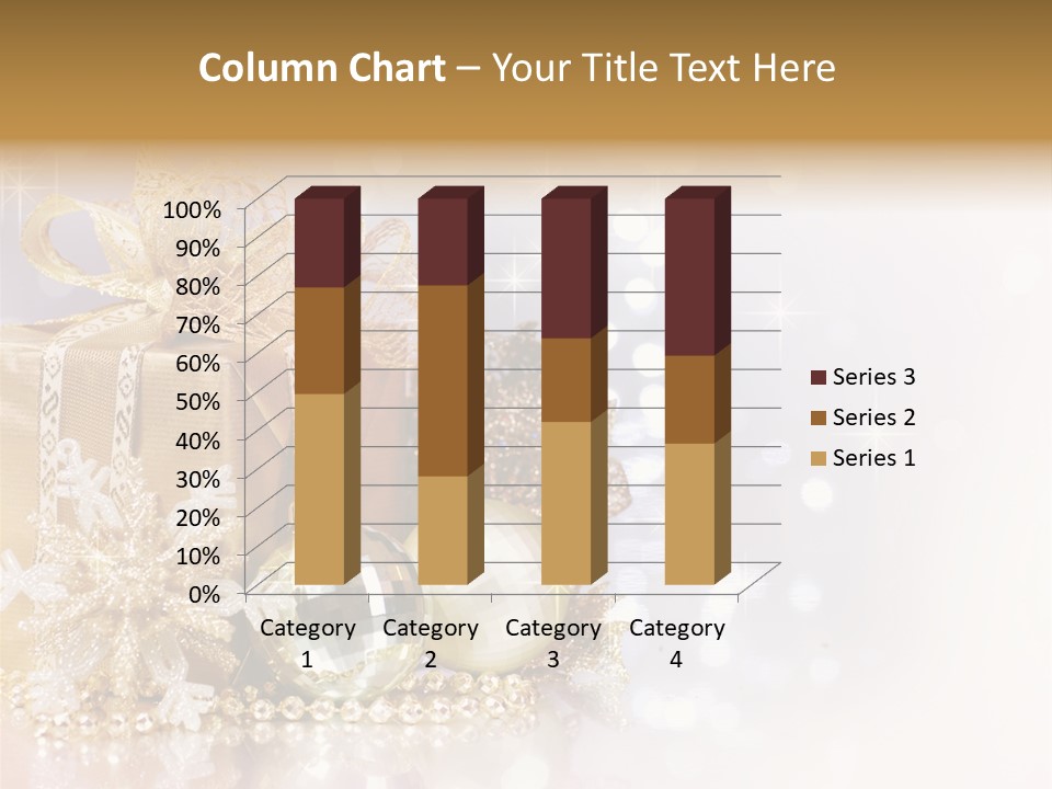 Gold Blur Celebration PowerPoint Template