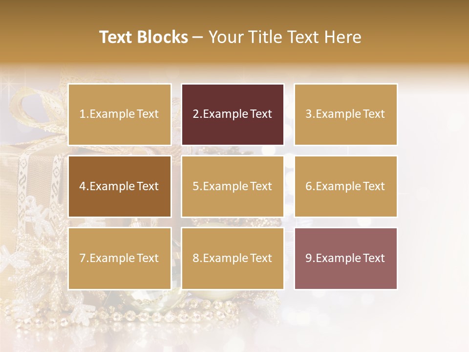 Gold Blur Celebration PowerPoint Template