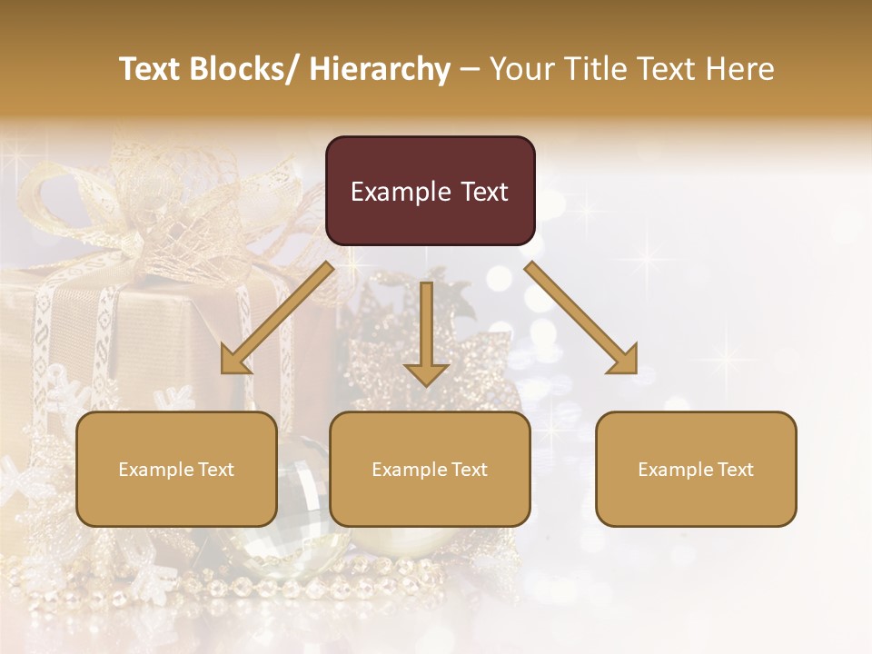 Gold Blur Celebration PowerPoint Template