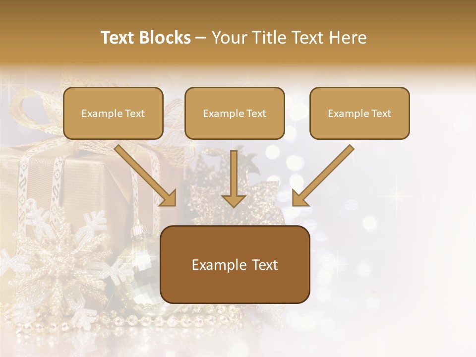 Gold Blur Celebration PowerPoint Template