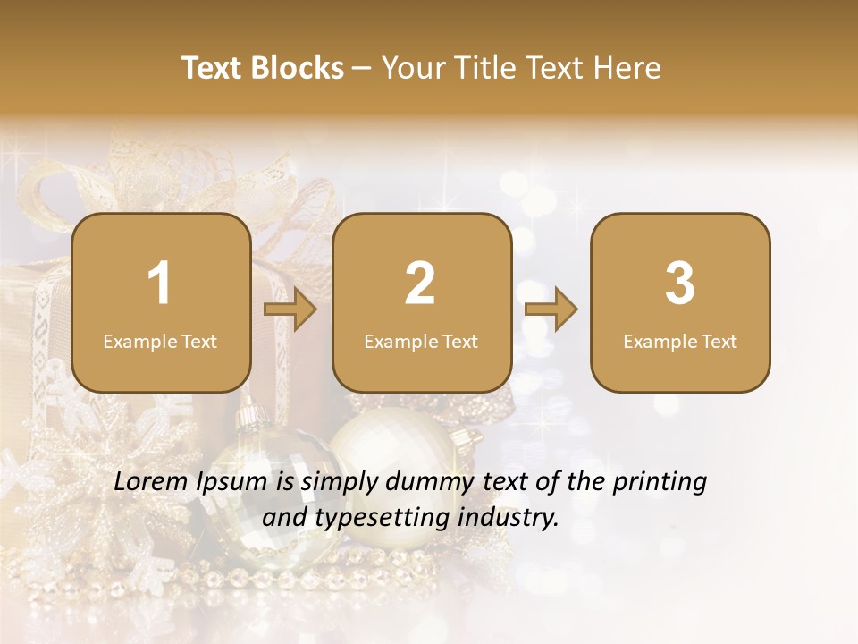 Gold Blur Celebration PowerPoint Template