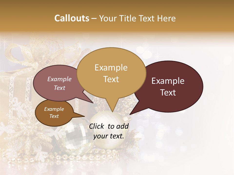 Gold Blur Celebration PowerPoint Template