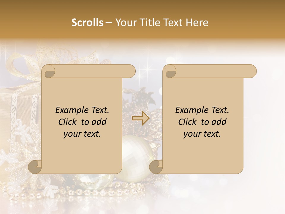 Gold Blur Celebration PowerPoint Template