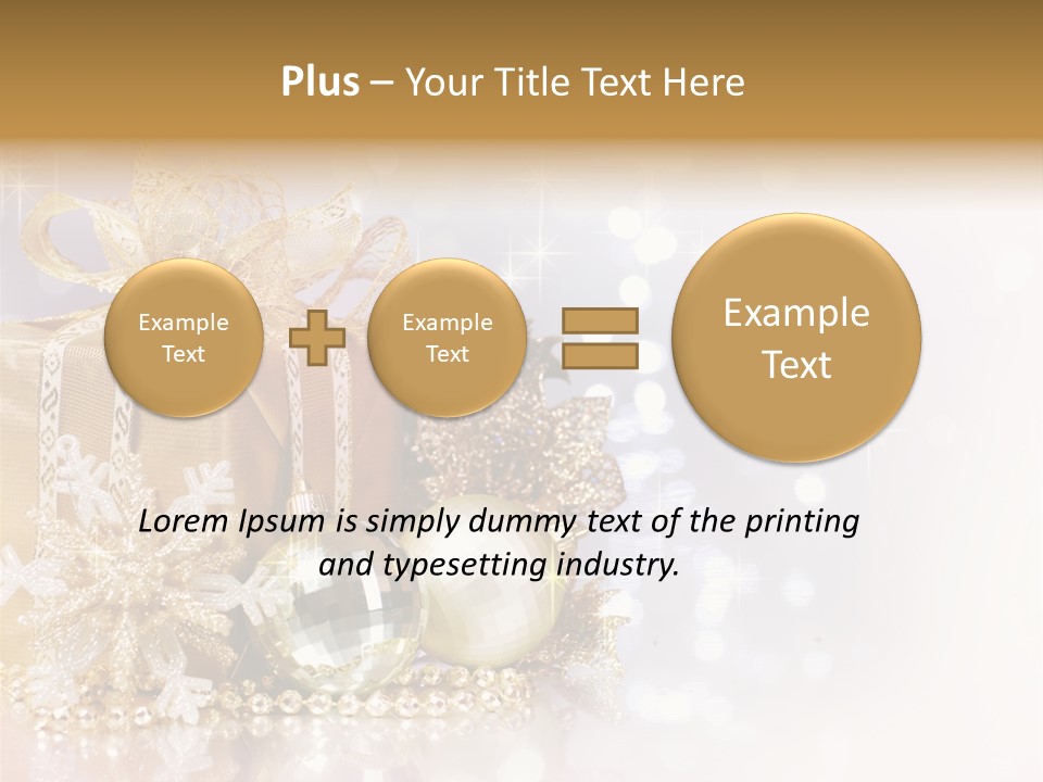 Gold Blur Celebration PowerPoint Template