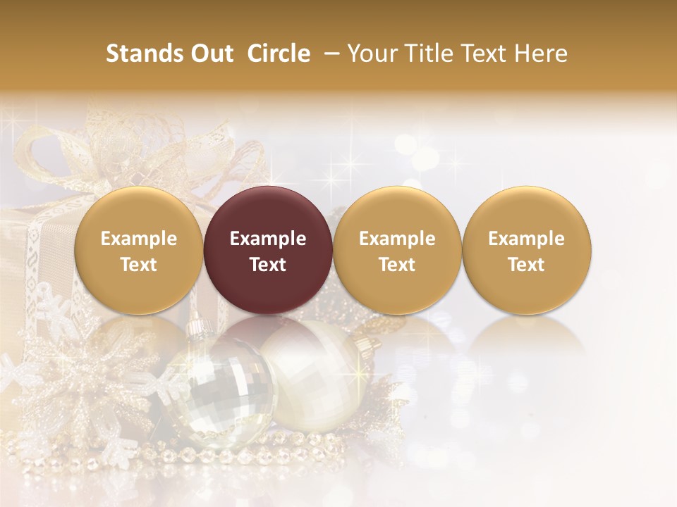 Gold Blur Celebration PowerPoint Template