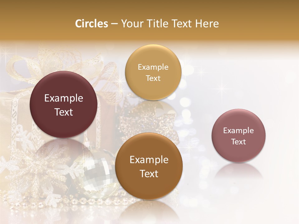 Gold Blur Celebration PowerPoint Template