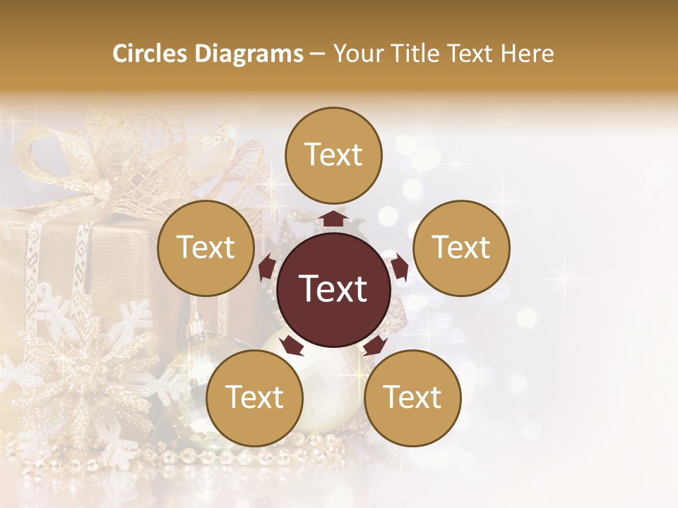 Gold Blur Celebration PowerPoint Template