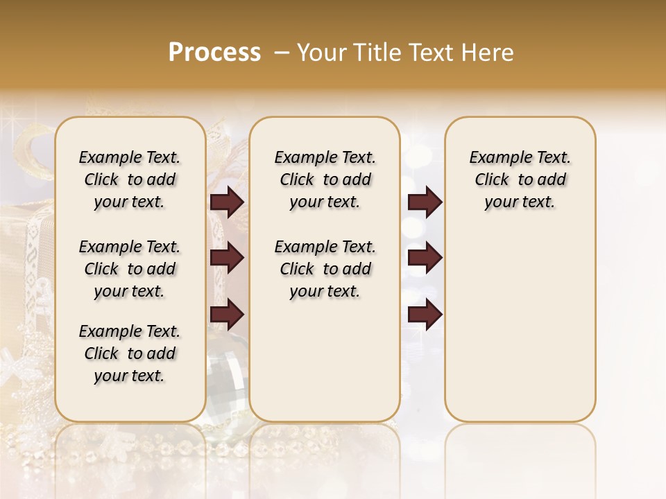 Gold Blur Celebration PowerPoint Template