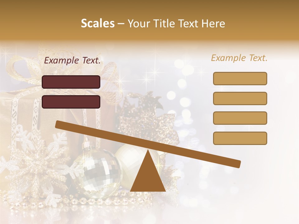 Gold Blur Celebration PowerPoint Template