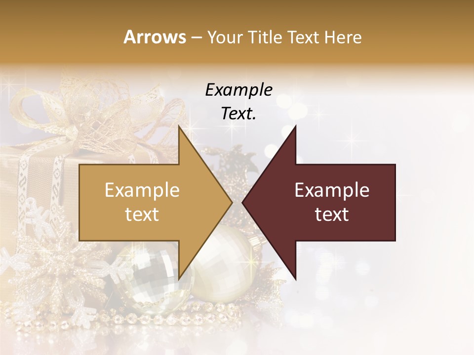 Gold Blur Celebration PowerPoint Template