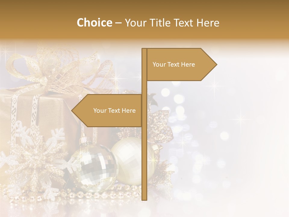 Gold Blur Celebration PowerPoint Template