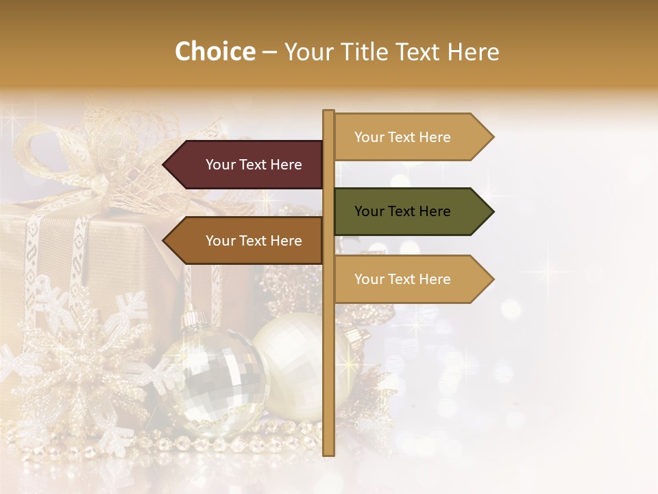 Gold Blur Celebration PowerPoint Template