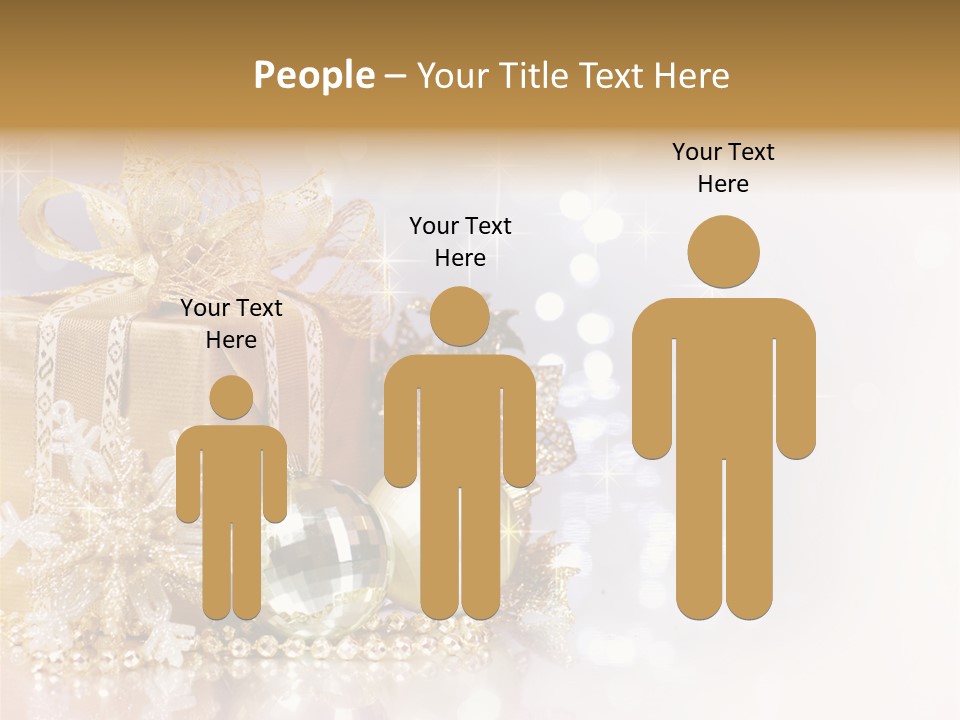 Gold Blur Celebration PowerPoint Template