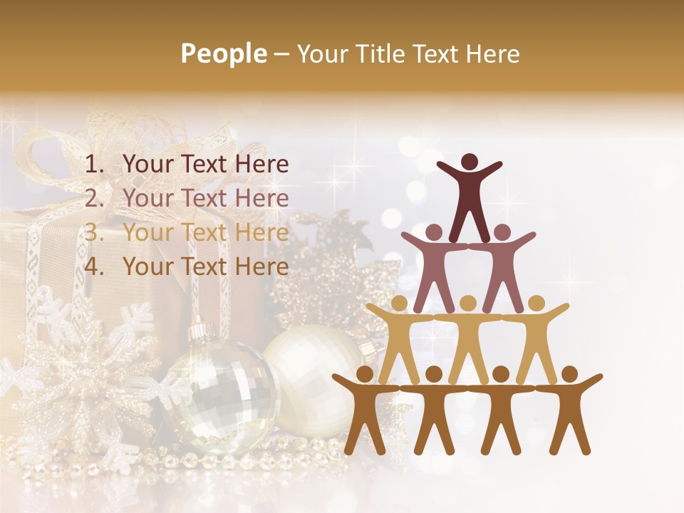 Gold Blur Celebration PowerPoint Template