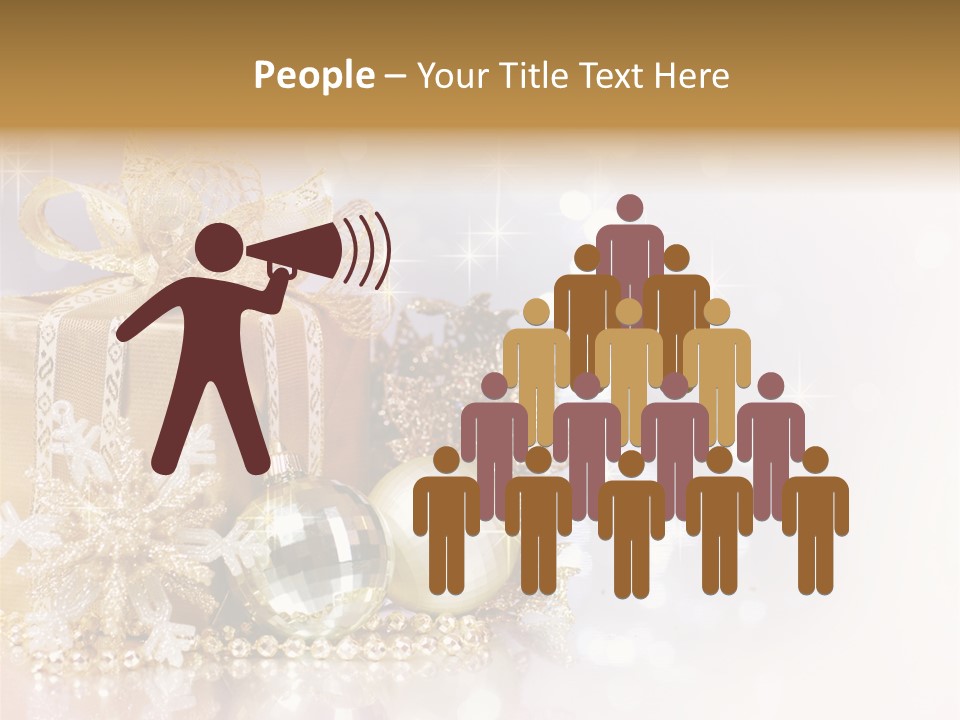 Gold Blur Celebration PowerPoint Template