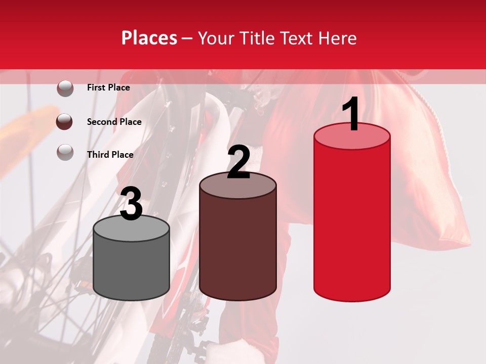 Santa Claus On A Bike PowerPoint Template