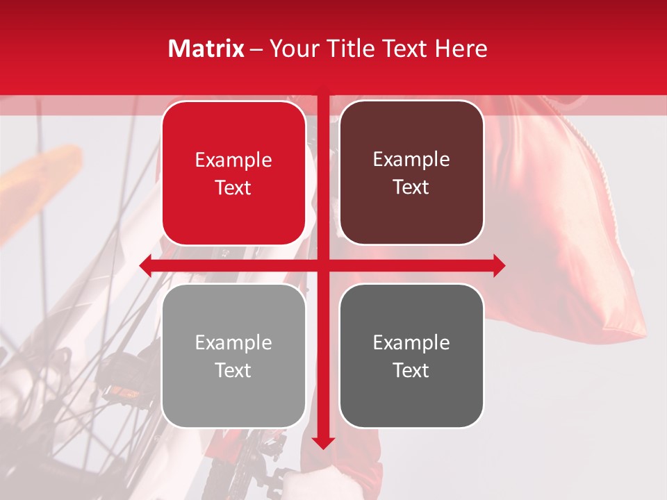 Santa Claus On A Bike PowerPoint Template