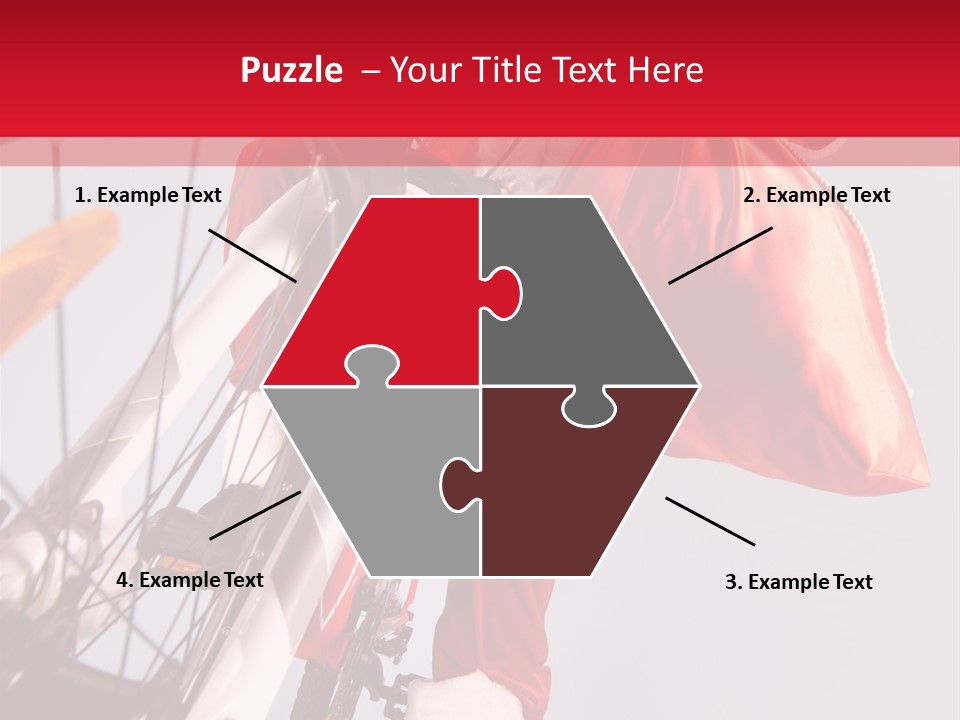 Santa Claus On A Bike PowerPoint Template