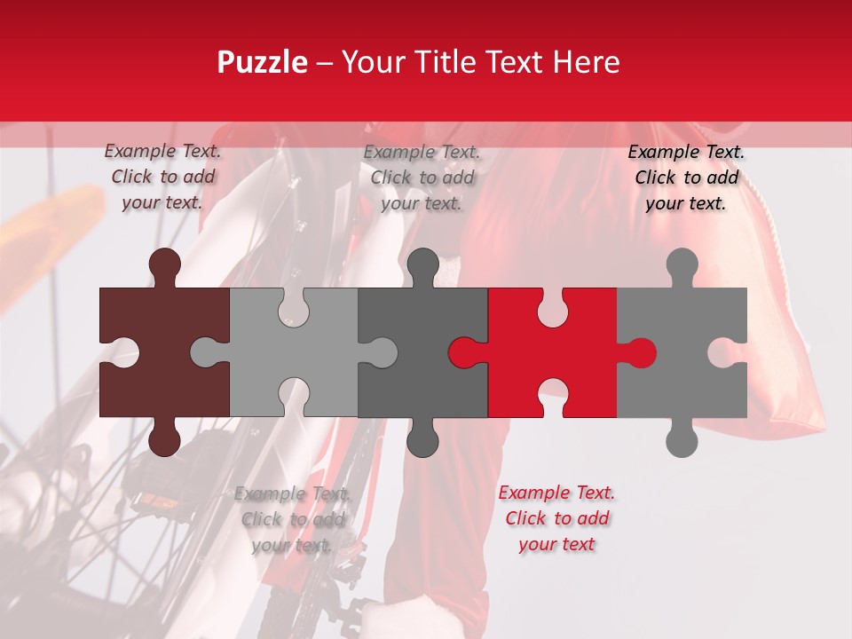 Santa Claus On A Bike PowerPoint Template